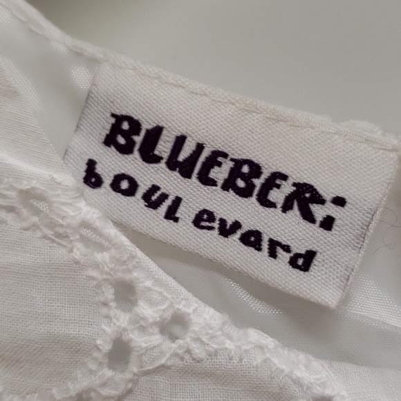 Blueberi Sz 7 Daisy Eyelet Dress E48 - Picture 6 of 7